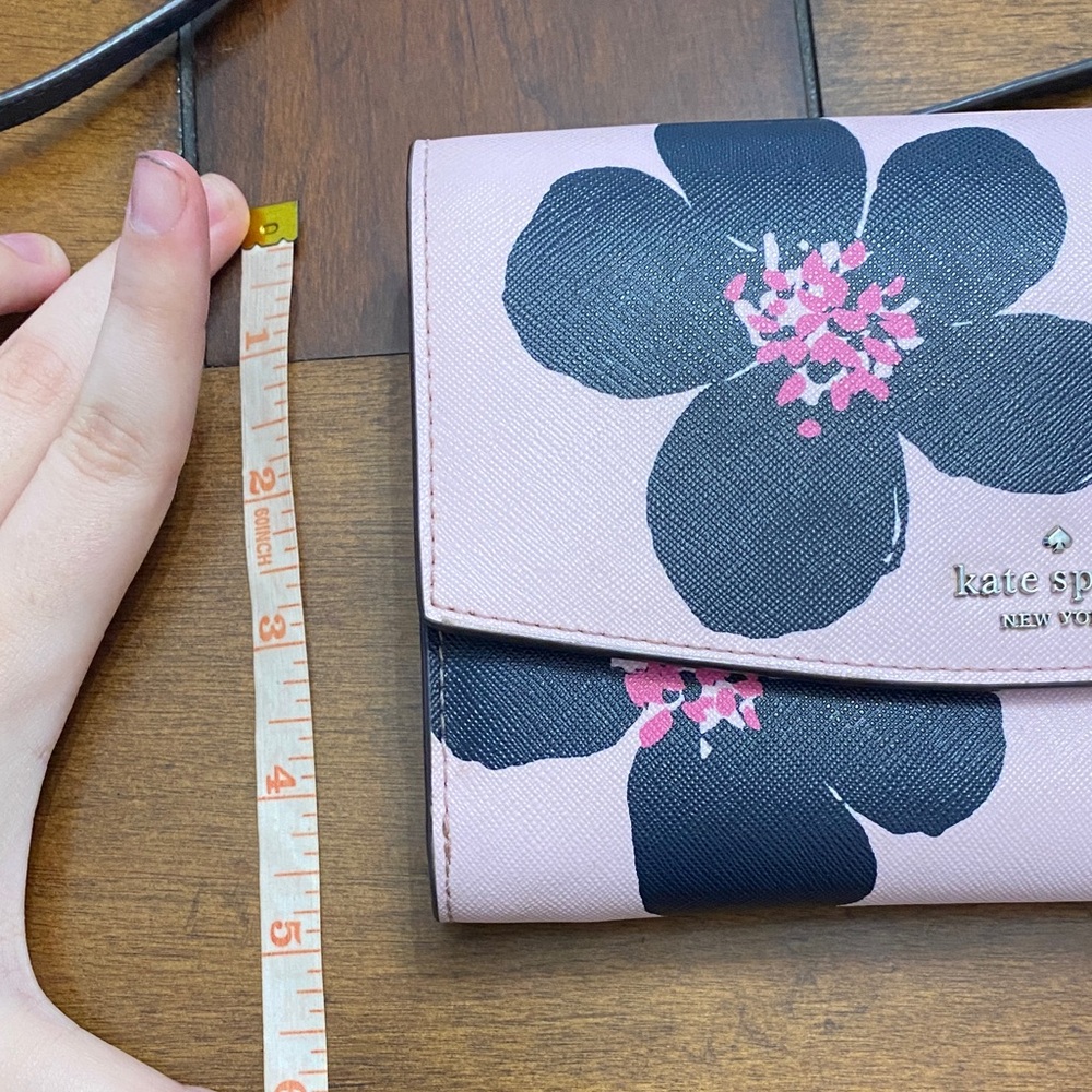 Kate Spade Black and Pink Floral Crossbody Bag - Picture 2 of 12
